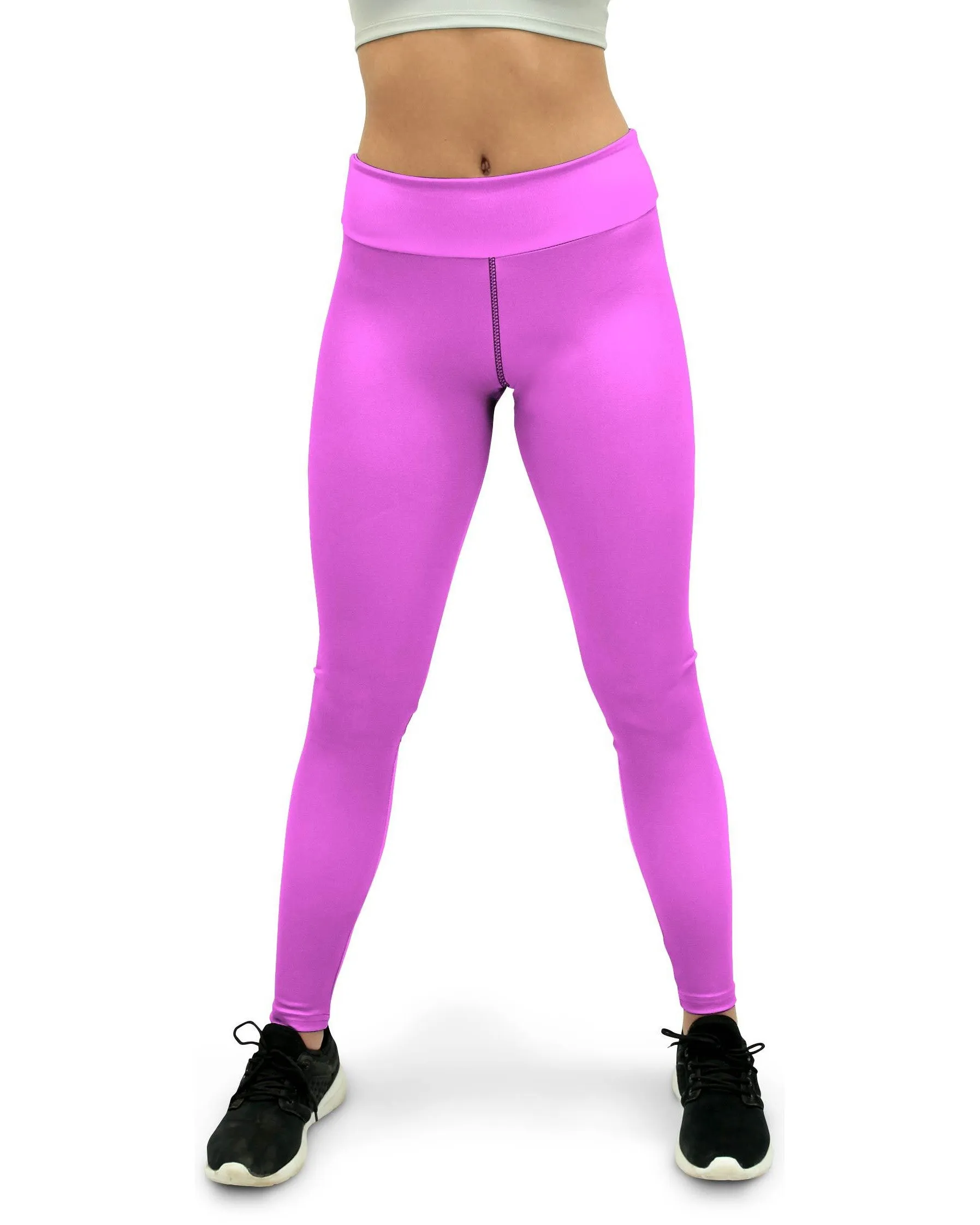 Solid Baby Pink Yoga Pants