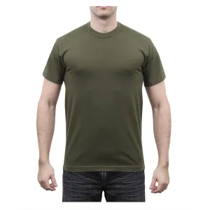 Solid Colour Poly Cotton T-Shirt Olive