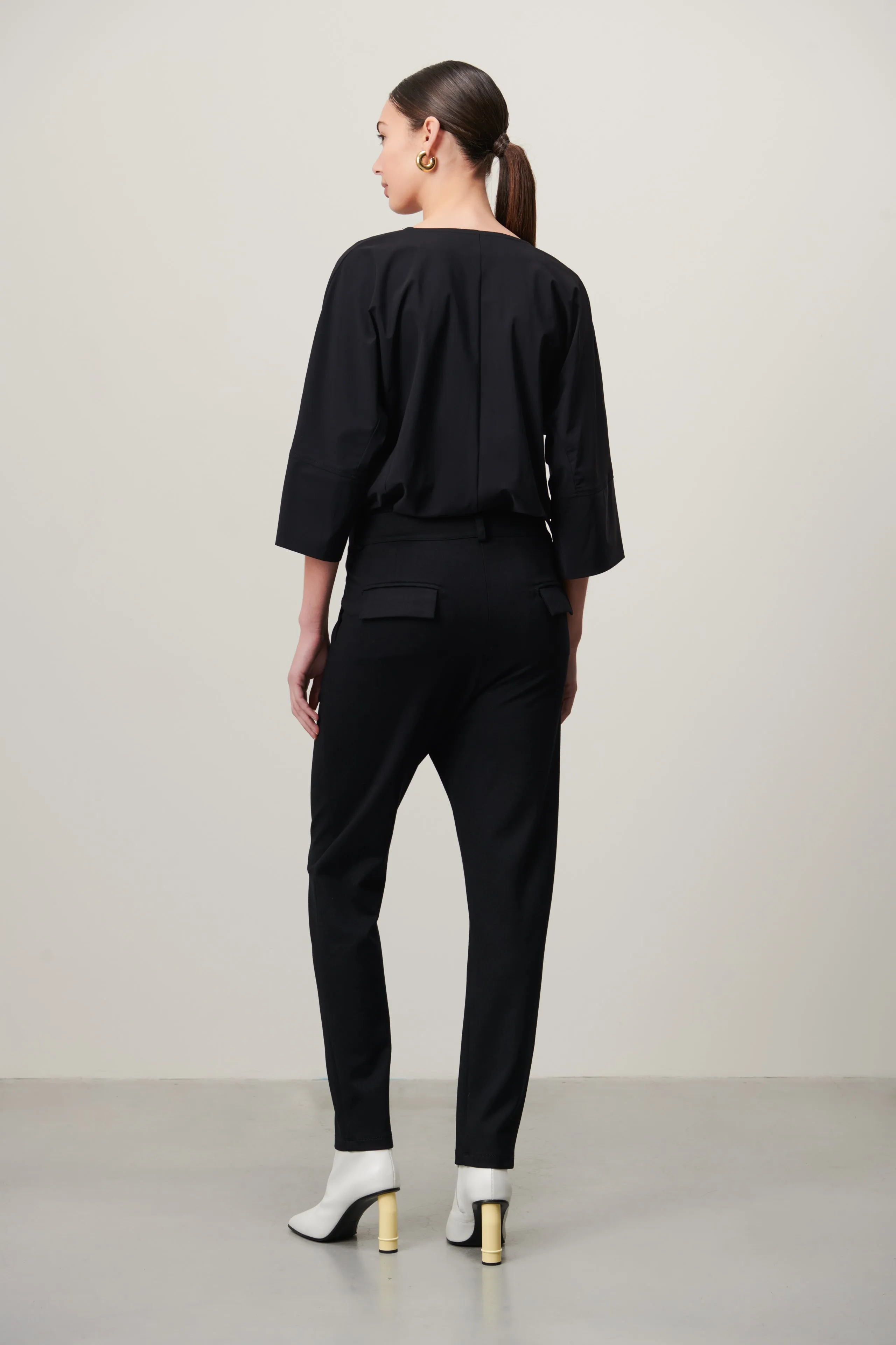 Stami Blouse Technical Jersey | Black