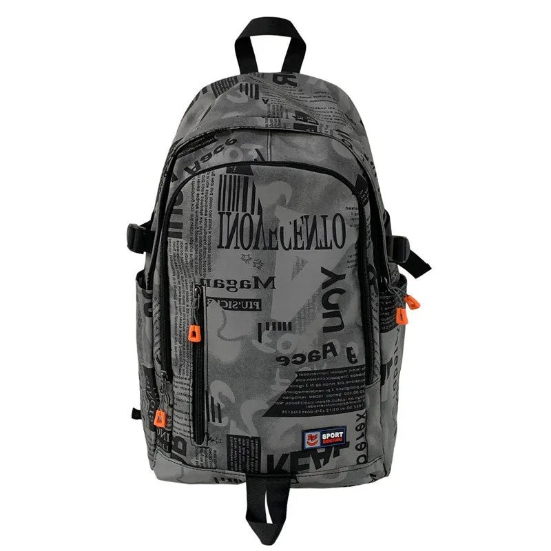 Student Schoolbag New Trendy Ins Commute Leisure Large-Capacity Backpack Fashionable Simple Trendy Cool Backpack