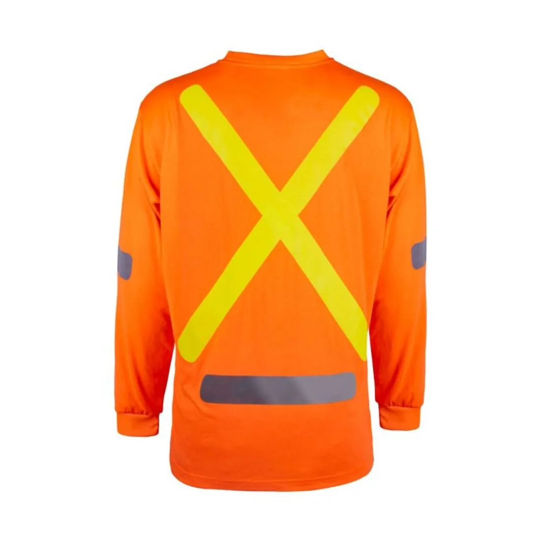 Terra Hi-Vis Long Sleeve Cotton Work Shirt 116617 - Orange