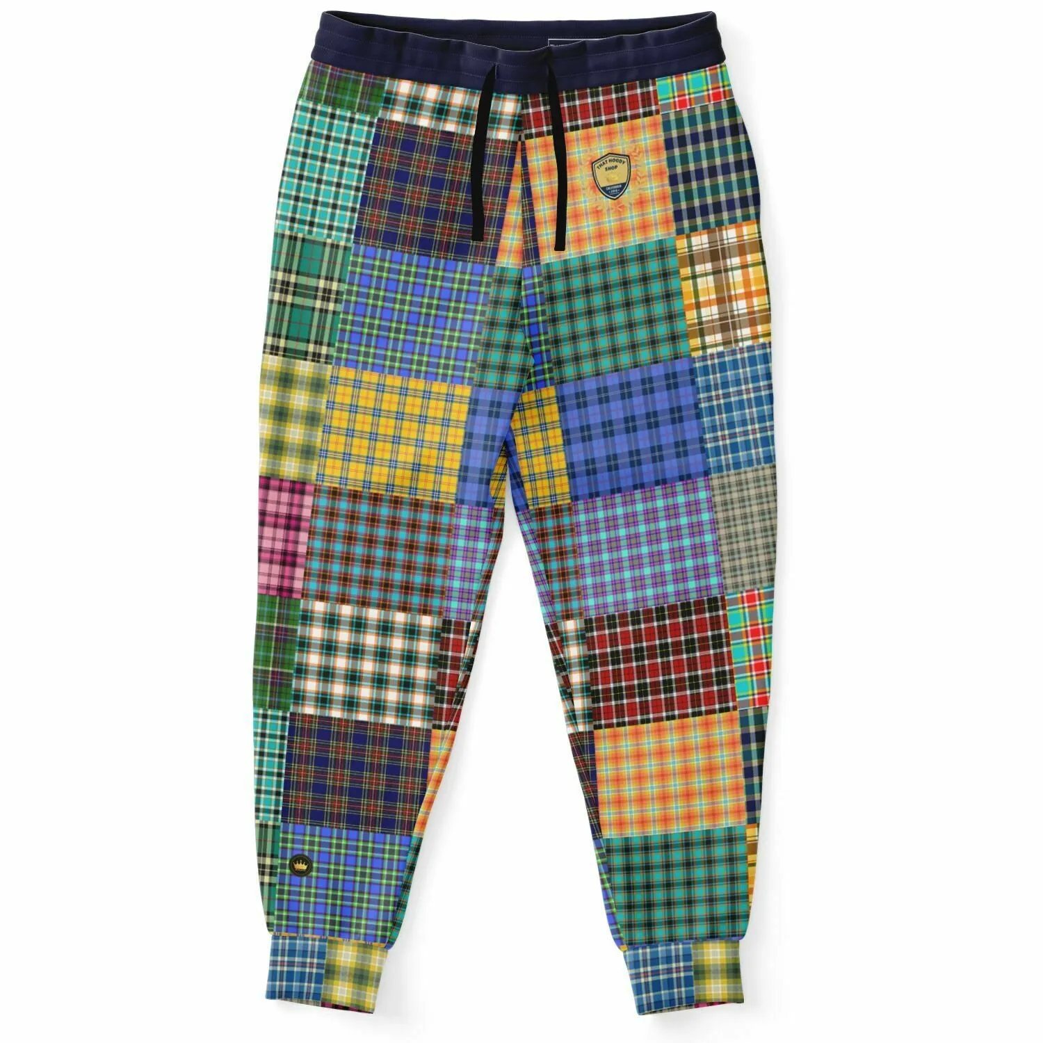 The Preppy Woodsman Plaid Patchwork Eco-Poly Unisex Joggers