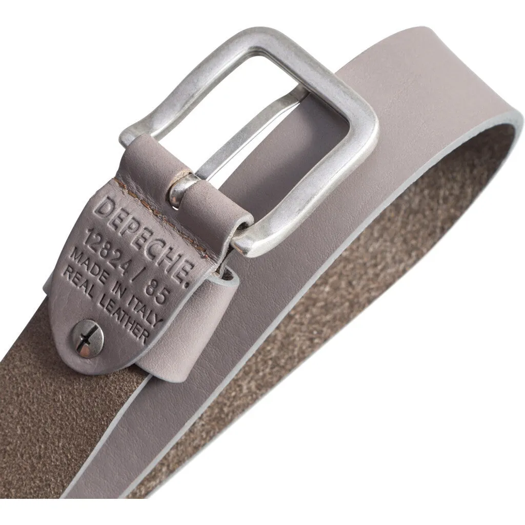 Timeless jeans belt in delicious leather quality / 12824 - Taupe (visione)