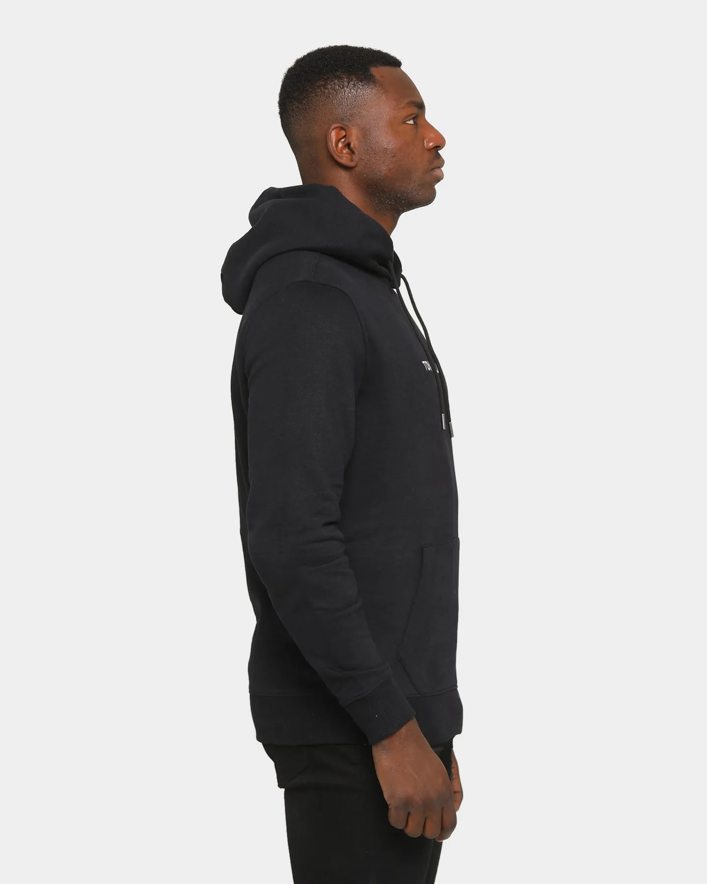 Tommy Jeans Straight Logo Hoodie Black