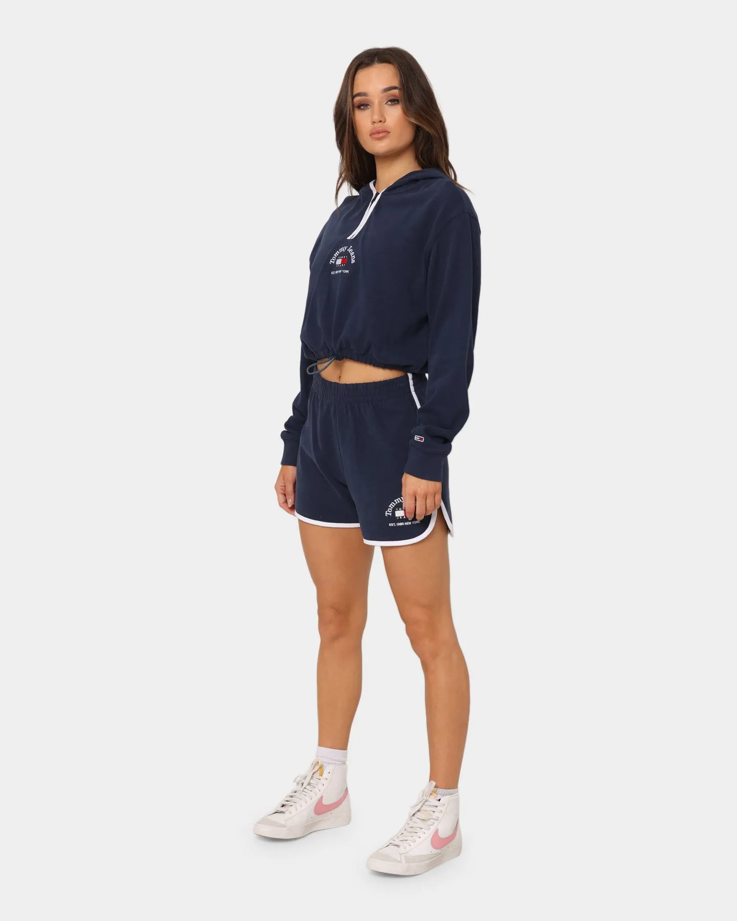 Tommy Jeans Women's Crop Timeless 1 Hoodie Twilight Navy