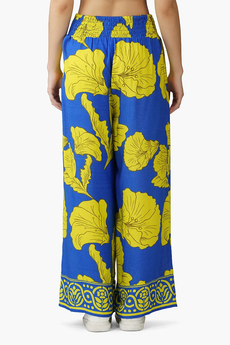 Yellow Daze Printed Pant