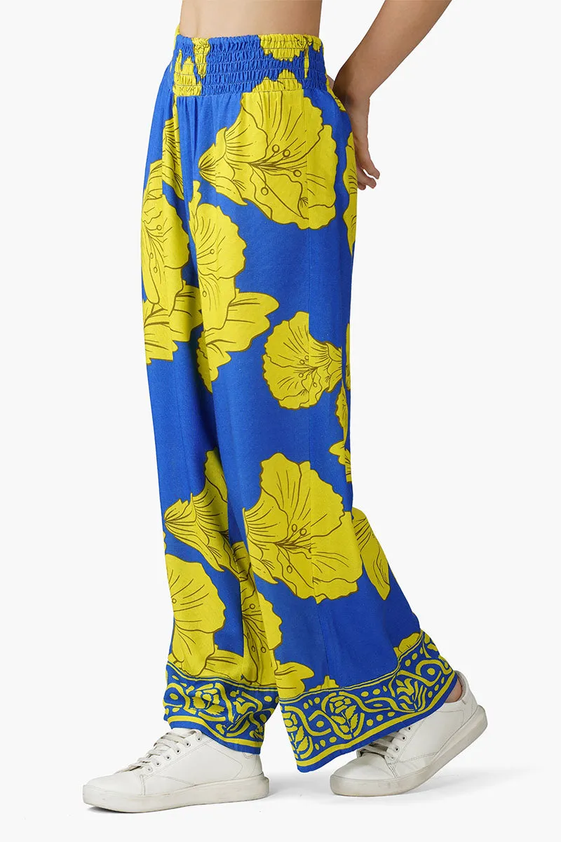 Yellow Daze Printed Pant